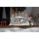MagicHome Christmas decoration, house, wood, 10xLED warm white, 45x5.2x31 cm, 2xAA