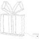 MagicHome Christmas decoration, gift, acrylic, 80xLED warm white, 21x5x28 cm, 2xAA MagicHome Christmas decoration, gift, acrylic, 80xLED warm white, 21x5x28 cm, 2xAA