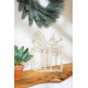 MagicHome Christmas decoration, gift, acrylic, 80xLED warm white, 21x5x28 cm, 2xAA MagicHome Christmas decoration, gift, acrylic, 80xLED warm white, 21x5x28 cm, 2xAA