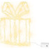 MagicHome Christmas decoration, gift, acrylic, 80xLED warm white, 21x5x28 cm, 2xAA