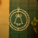 MagicHome Christmas decoration, bell, plastic, 80xLED warm white, 32.5x36 cm, 3xAA MagicHome Christmas decoration, bell, plastic, 80xLED warm white, 32.5x36 cm, 3xAA