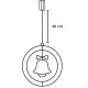MagicHome Christmas decoration, bell, plastic, 80xLED warm white, 32.5x36 cm, 3xAA MagicHome Christmas decoration, bell, plastic, 80xLED warm white, 32.5x36 cm, 3xAA