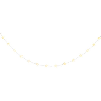 MagicHome Christmas Chain, Stars, PVC, 15xLED Warm White, 1.4 m + 0.3 m, 2xAA