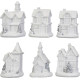 MagicHome Ziemassvētku rotājums, Mājas, Plastmasa, 1xLED silti balts, 6x6x8cm, 2xLR44 MagicHome Ziemassvētku rotājums, Mājas, Plastmasa, 1xLED silti balts, 6x6x8cm, 2xLR44