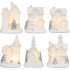 MagicHome Ziemassvētku rotājums, Mājas, Plastmasa, 1xLED silti balts, 6x6x8cm, 2xLR44