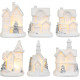 MagicHome Ziemassvētku rotājums, Mājas, Plastmasa, 1xLED silti balts, 6x6x8cm, 2xLR44 MagicHome Ziemassvētku rotājums, Mājas, Plastmasa, 1xLED silti balts, 6x6x8cm, 2xLR44