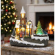 MagicHome Christmas decoration, church, plastic, 1xLED warm white, 21x14.5x20.8 cm, 3xAA MagicHome Christmas decoration, church, plastic, 1xLED warm white, 21x14.5x20.8 cm, 3xAA