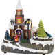 MagicHome Christmas decoration, church, plastic, 1xLED warm white, 21x14.5x20.8 cm, 3xAA MagicHome Christmas decoration, church, plastic, 1xLED warm white, 21x14.5x20.8 cm, 3xAA