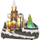 MagicHome Christmas decoration, church, plastic, 1xLED warm white, 21x14.5x20.8 cm, 3xAA MagicHome Christmas decoration, church, plastic, 1xLED warm white, 21x14.5x20.8 cm, 3xAA
