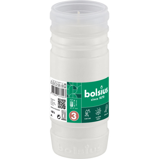 Refill Bolsius Gravelight RP3, 68 h, 208 g, 57x146 mm, for sled, paraffin