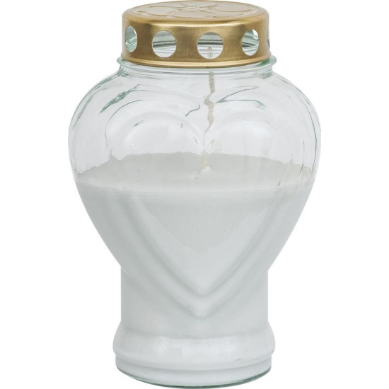 Kahanec Bolsius Heart, 80 h, 18.6 cm, for grave