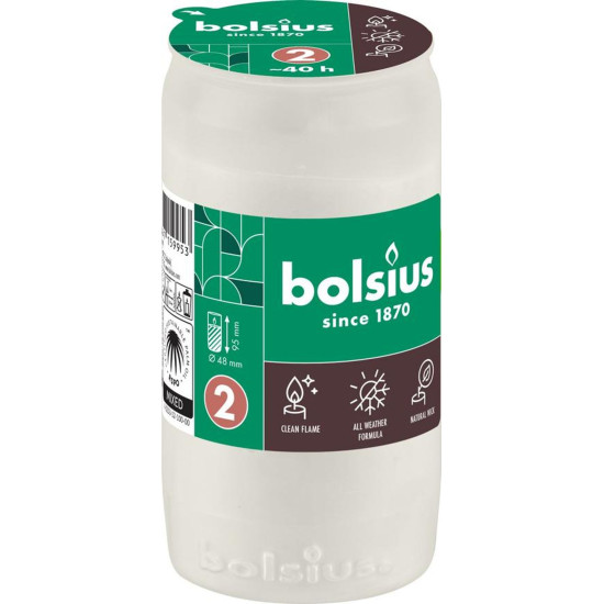 Парафин Bolsius, 40 ч, 110 г, 48х95 мм