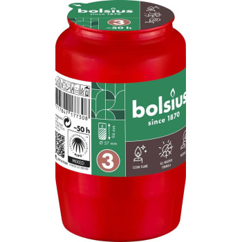 Parafīns Bolsius, 50 h, 152 g, 57x94 mm Parafīns Bolsius, 50 h, 152 g, 57x94 mm