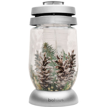 Bolsius 3D Рождественские шишки, 22,4 см, кладбищенские, с наполнителем 36 ч.