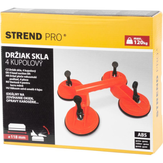 Стеклодомкрат Strend рro, 4 x, 110кг, PVC