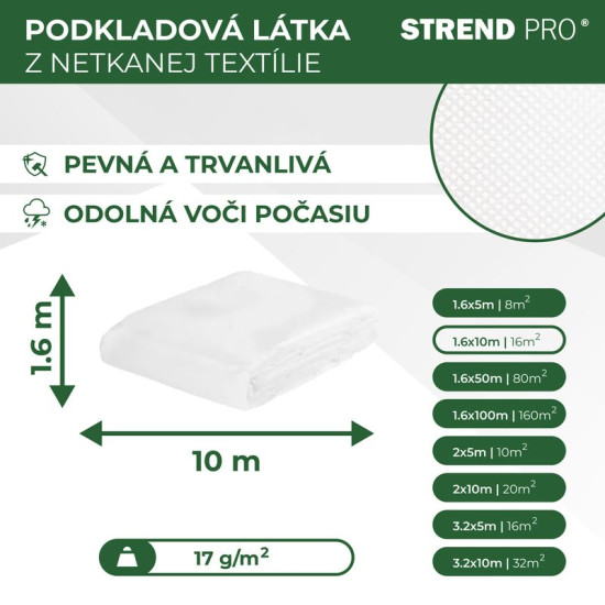 Текстиль Garden B1106 1,6х10 м, флизелин, 17 г/м, белый Текстиль Garden B1106 1,6х10 м, флизелин, 17 г/м, белый