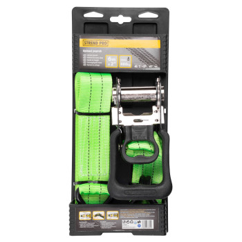 Стяжка Strend Pro TR-701, ремень с храповым механизмом, 50 мм, L-6 м, макс. 960 кг