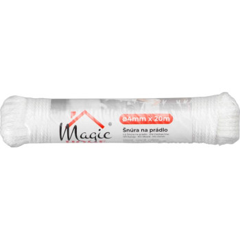 Бельевая веревка Cloth-Line L-20 м/4 мм, PP, белая