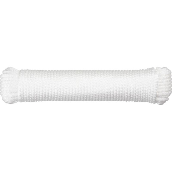 Бельевая веревка Cloth-Line L-20 м/4 мм, PP, белая