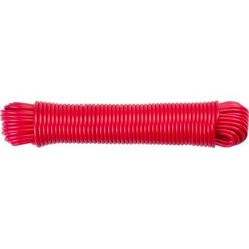 Веревка Cloth-Line L-20 м/4 мм, ПВХ, красная