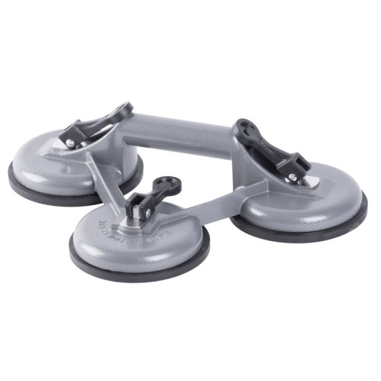 Suction glass holder Strend Pro, 3 clips, 70kg galvanized