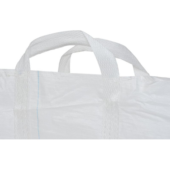 BigBag TSF2, 68x35x46 cm, PP, 2 ears, white, drawstring bag, flat bottom, max. 100 kg, garden