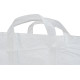 BigBag TSF2, 68x35x46 cm, PP, 2 ears, white, drawstring bag, flat bottom, max. 100 kg, garden