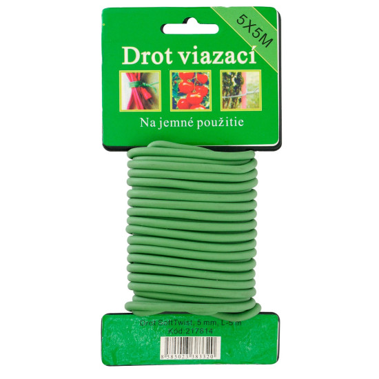 Bailing wire PVC coated 5mm, L-5m, Strend Pro, softtwist