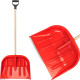 PVC snow shovel 480x380 mm with handle
