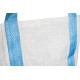 Bag BigBag TOF4, 90x90x120 cm, PP, 4 ears, white, flat bottom bag, max. 1000 kg
