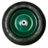 Inflatable wheel for wheelbarrow