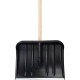 PVC snow shovel 440x350 mm with handle
