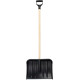 PVC snow shovel 440x350 mm with handle