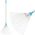 Leaf rake AQUACRAFT® 380310, PREMIUM, garden, adjustable, ALU handle