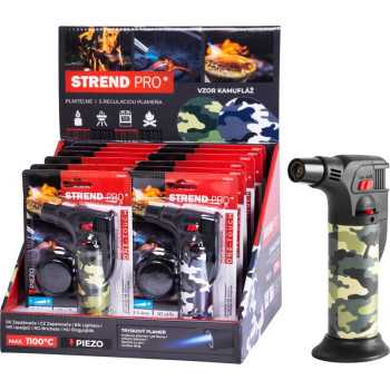 Зажигалка Strend Pro Mini горелка, камуфляж, 75x45x120 мм
