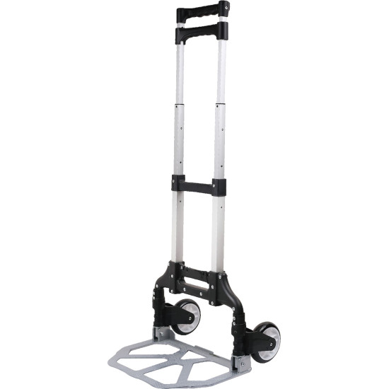 Hand Truck Strend Pro, transport trolley, folding stair climbing, telescopic, max. 75 kg