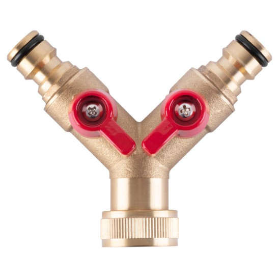 Коннектор GF123, 3/4", тип Y, с клапаном, металл