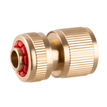 Адаптер с краном GF341, переходник 3/4"-1, коннекторы 1/2", насадка