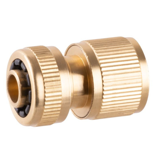 Адаптер с краном GF341, переходник 3/4"-1, коннекторы 1/2", насадка