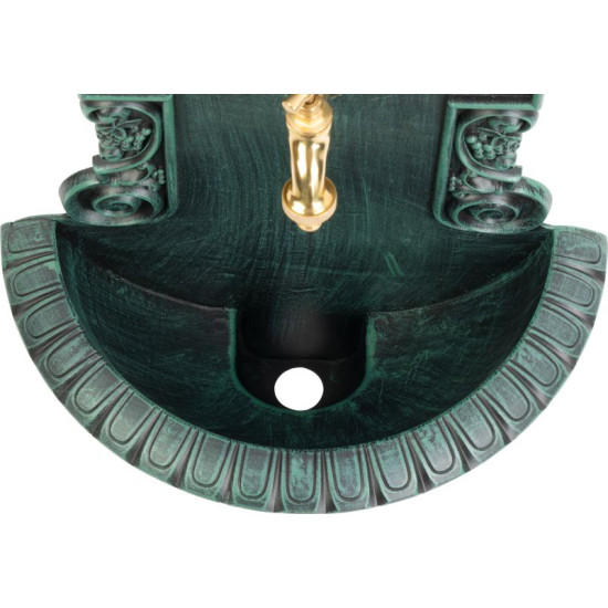 Gardens LT-DC019 раковина, садовая, зеленая, 370x190x610 мм