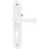 Oval shield and oval handle set Michaela V72, white