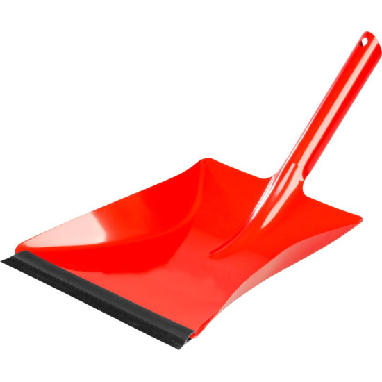 Dustpan Neco 30-0383-15, red, rubber strip