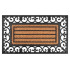 Doormat MagicHome RBP 156, in front of the door, Ornament, 45x75 cm, rubber/panama