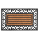 Doormat MagicHome RBP 156, in front of the door, Ornament, 45x75 cm, rubber/panama