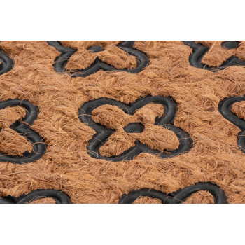 MagicHome RBP 196 mat, in front of the door, Flowers, 45x75 cm, rubber/panama
