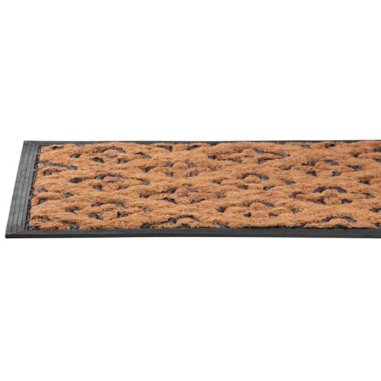 MagicHome RBP 196 mat, in front of the door, Flowers, 45x75 cm, rubber/panama