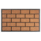 MagicHome RBC 124 mat, in front of the door, Brickwall, 45x75 cm, rubber/coconut
