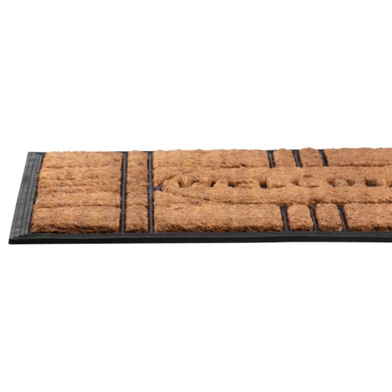 MagicHome RBC 196 mat, in front of the door, Welcome, 45x75 cm, rubber/coconut