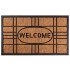 MagicHome RBC 196 mat, in front of the door, Welcome, 45x75 cm, rubber/coconut