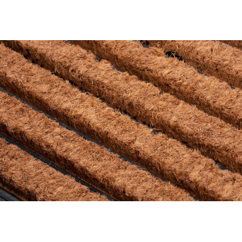 MagicHome RBC 129 mat, in front of the door, Lines, 40x60 cm, rubber/coconut